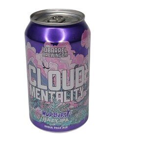 10 Barrel Cloud Mentality Hazy IPA Hopburst IPA Empty Beer Can Bottom Opened